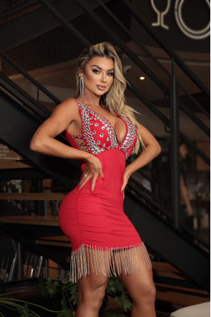 Vestido Franjas 
